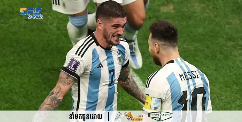 Rodrigo de Paul បានជំរុញមិត្តរួមជាតិរបស់គាត់គឺកីឡាករ Lionel Messi ឱ្យចូលរួមជាមួយក្លិប Atletico Madrid 